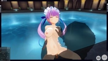 Hoạt hình 3D Biến thái khiêu dâm Địt em giúp việc bên hồ bơi Thủ dâm Thổi kèn